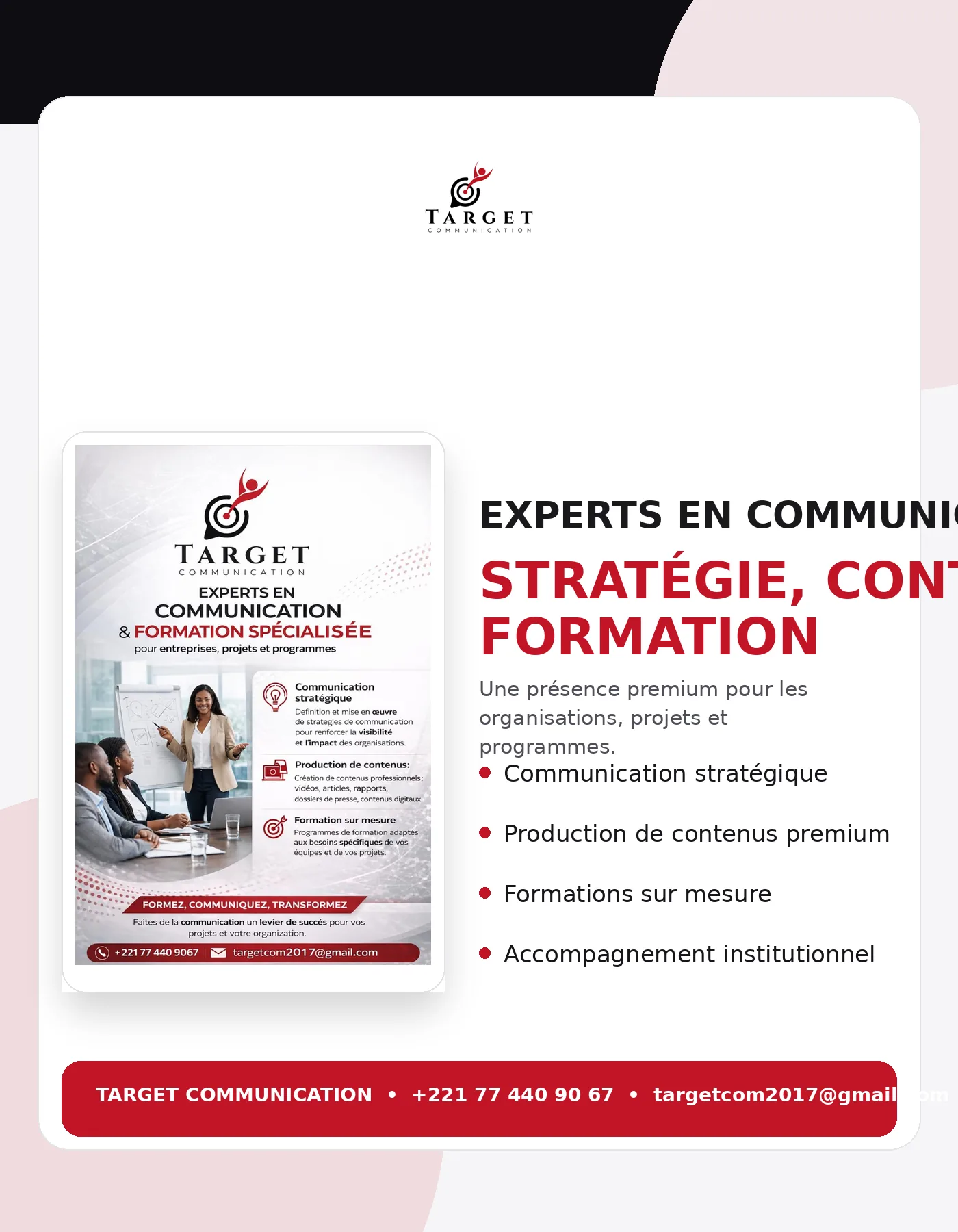 Affiche institutionnelle premium